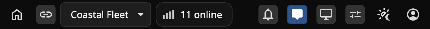 Integration Bar with the buttons activated