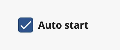 Checked checkbox with a label