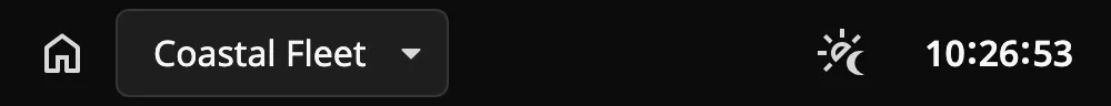 Clock with seconds