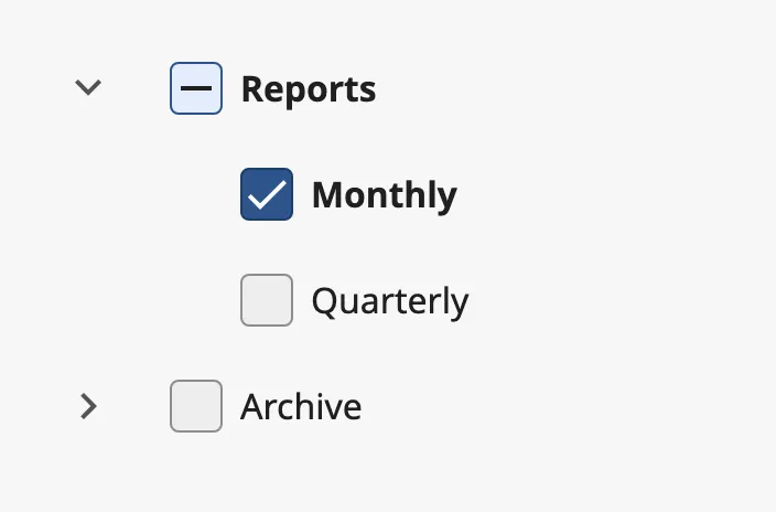 Checkbox List with default properties