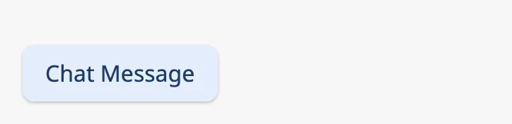 Chat Message with default properties and a message