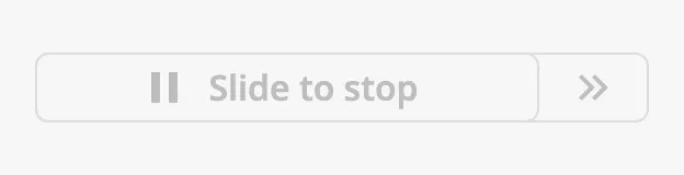 Disabled Slide Button