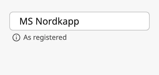 Helper text with an icon