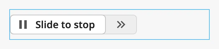 Slide Button that hugs its content