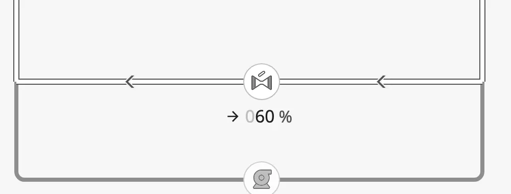 Arrows pointing to → from