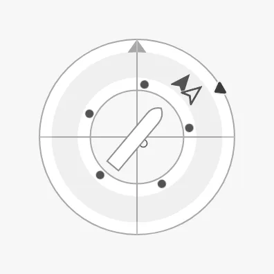 Compass with a setpoint