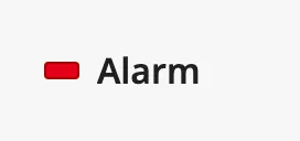 Alarm status