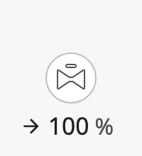 Opening 100 %